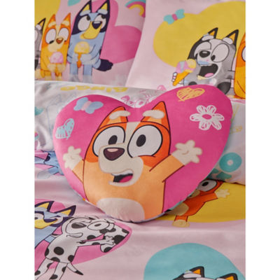 Bluey hearts reversible shaped cushion (British brand)