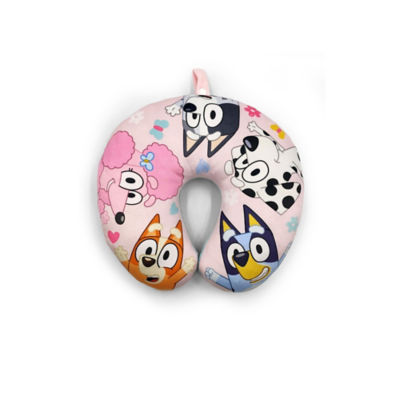 Bluey hearts travel pillow 28x28cm (British brand)