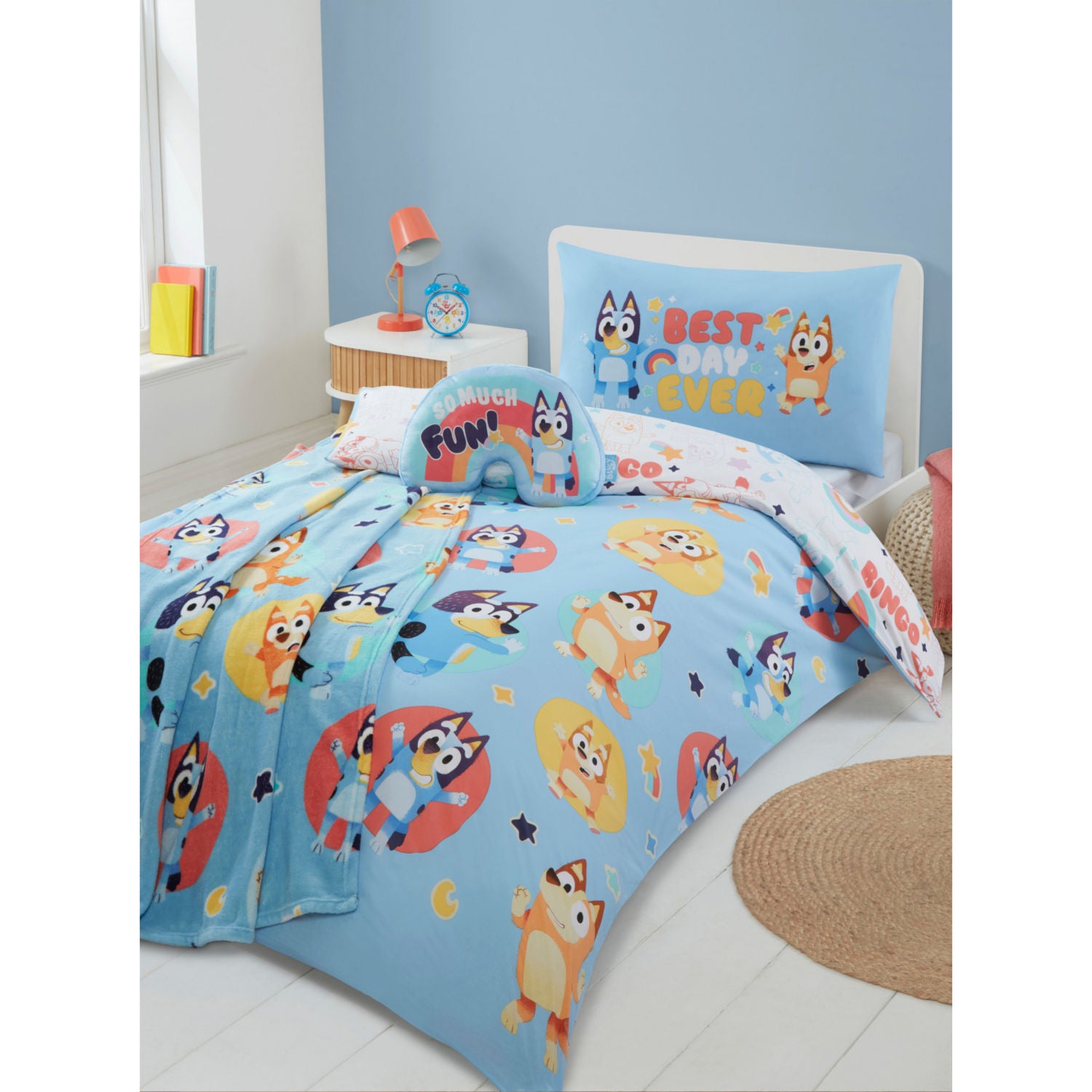 Bluey Blue Best Day Duvet Set Toddler