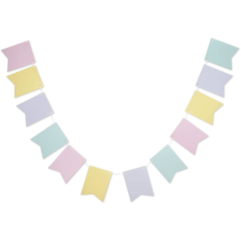 MAD pastel paper bunting 3m, imported from the UK