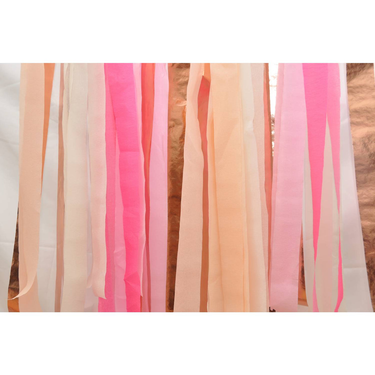 MAD rose gold tassel backdrop kit, imported from the UK