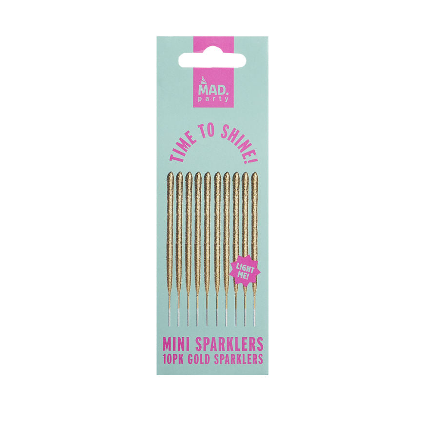 MAD Party Gold Mini Sparklers GOODS ASDA   