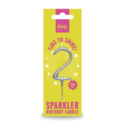 ASDA MAD Party Silver Number Sparklers 2- Buy online at McGrocer