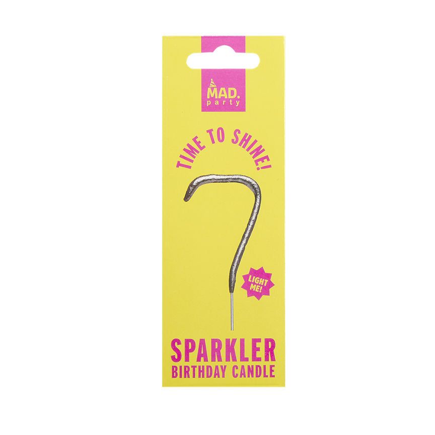 MAD Party Silver Number Sparklers 7