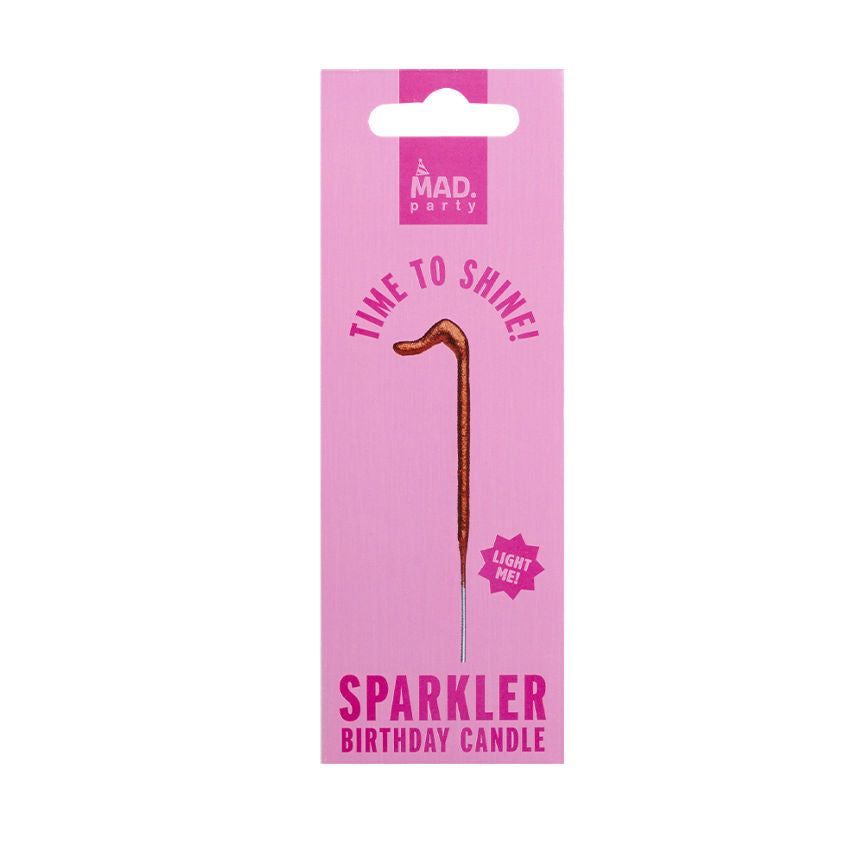 MAD Party Rose Gold Number Sparklers 1 GOODS ASDA   