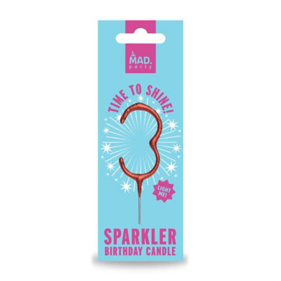 MAD Party Rose Gold Number 3 Sparklers