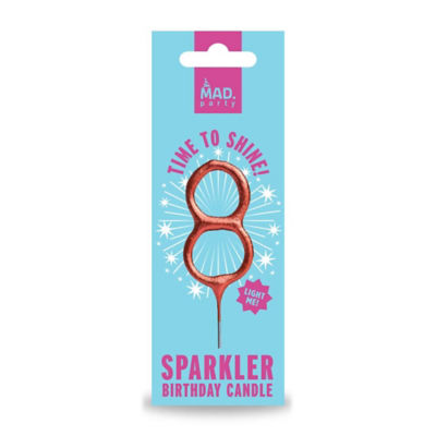 MAD Party Rose Gold Number Sparklers 8