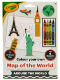 Crayola Colour your own Map of the World GOODS ASDA   