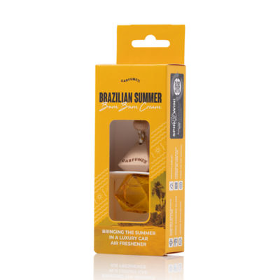 Carfume hanging bottle car air freshener Brazilian Summer - British product