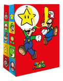 Super Mario gift bag with ribbon handles and tag, imported from the UK