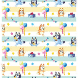 Bluey Rollwrap 2m wrapping paper, imported from the UK