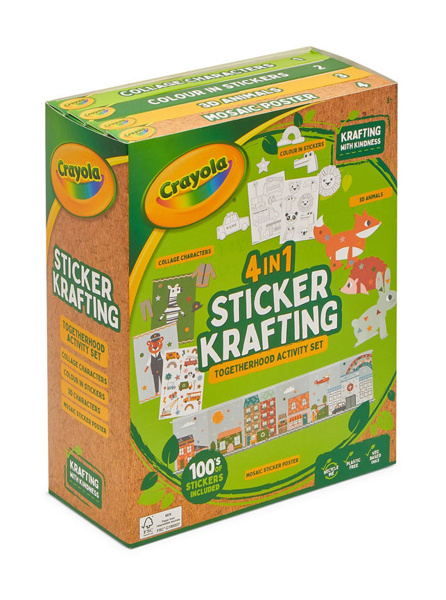 Crayola 4 in 1 Sticker Krafting GOODS ASDA   