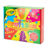 Crayola craft box with pipe cleaners, pompoms, and buttons - British product