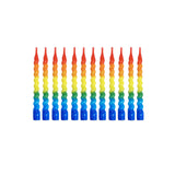 George Home rainbow twist birthday candles 12pk, UK version