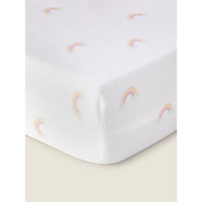 George Home rainbow cot bed sheet set 70x140cm, imported from the UK