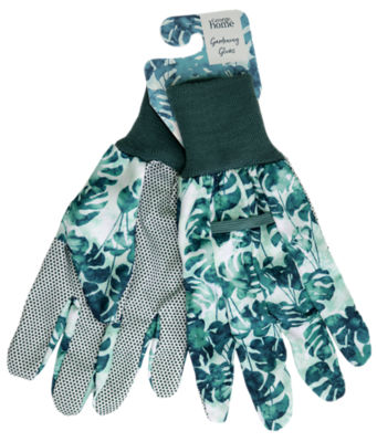 George Home leaf printed gardening gloves 24x11cm British product