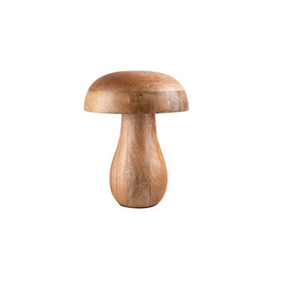 George Home brown wooden mushroom ornament - British product