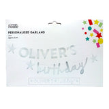 George Home Silver Personalised Garland GOODS ASDA   