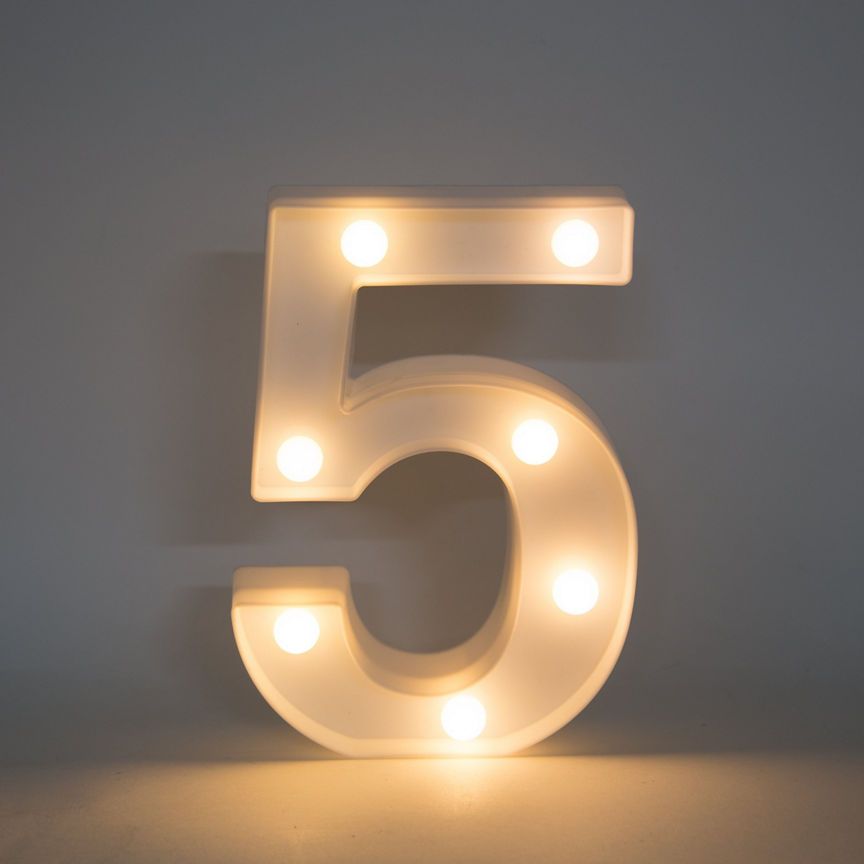 George Home Number Light 5 GOODS ASDA   