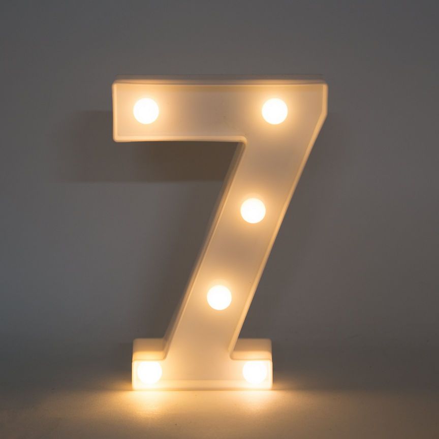 George Home Number Light 7 GOODS ASDA   