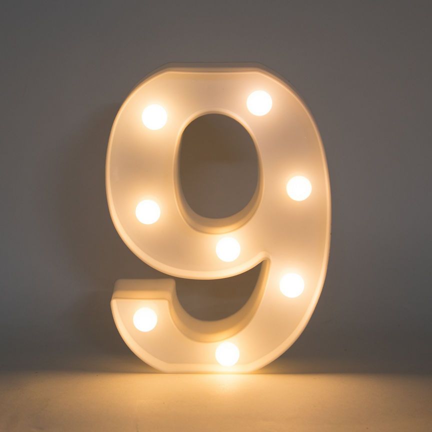 George Home Number Light 9 GOODS ASDA   