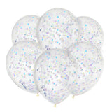 George Home iridescent confetti balloons 6pk, UK version