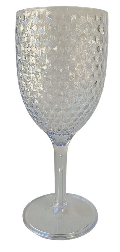 George Home Plastic Clear Wine Glass GOODS ASDA   