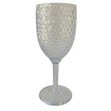 George Home plastic clear wine glass, imported from the UK