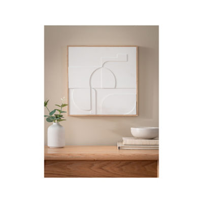 George Home white 3D wall plaque (British brand)