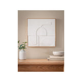 George Home white 3D wall plaque (British brand)