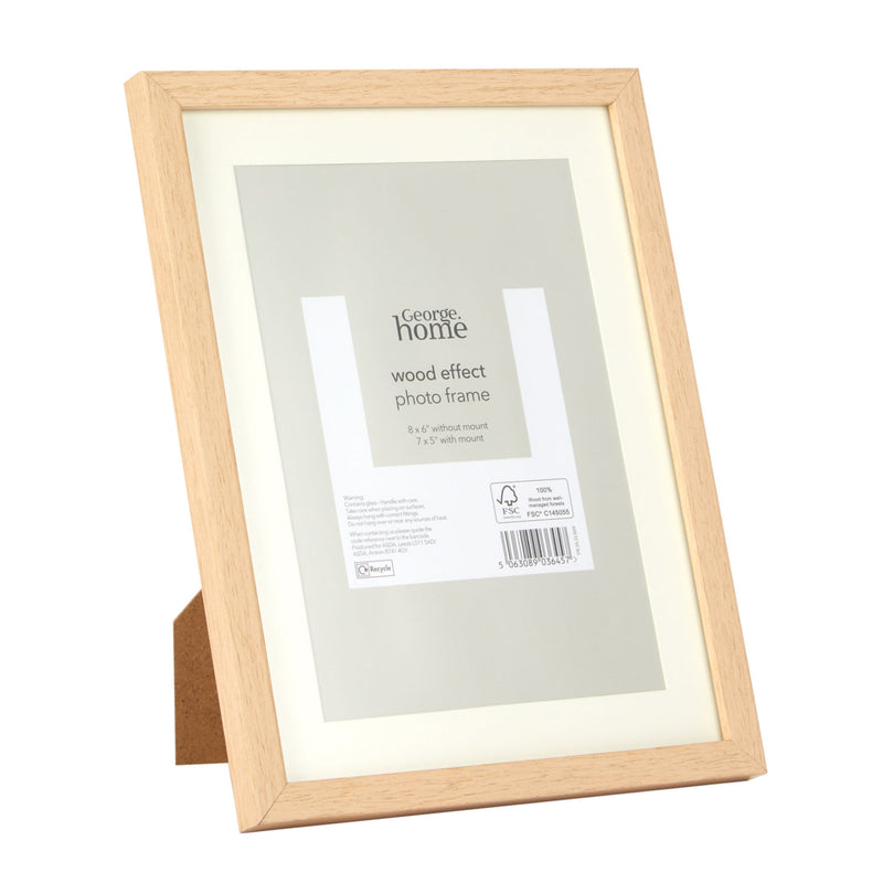 George Home wood effect photo frame 7x5 inch - British product