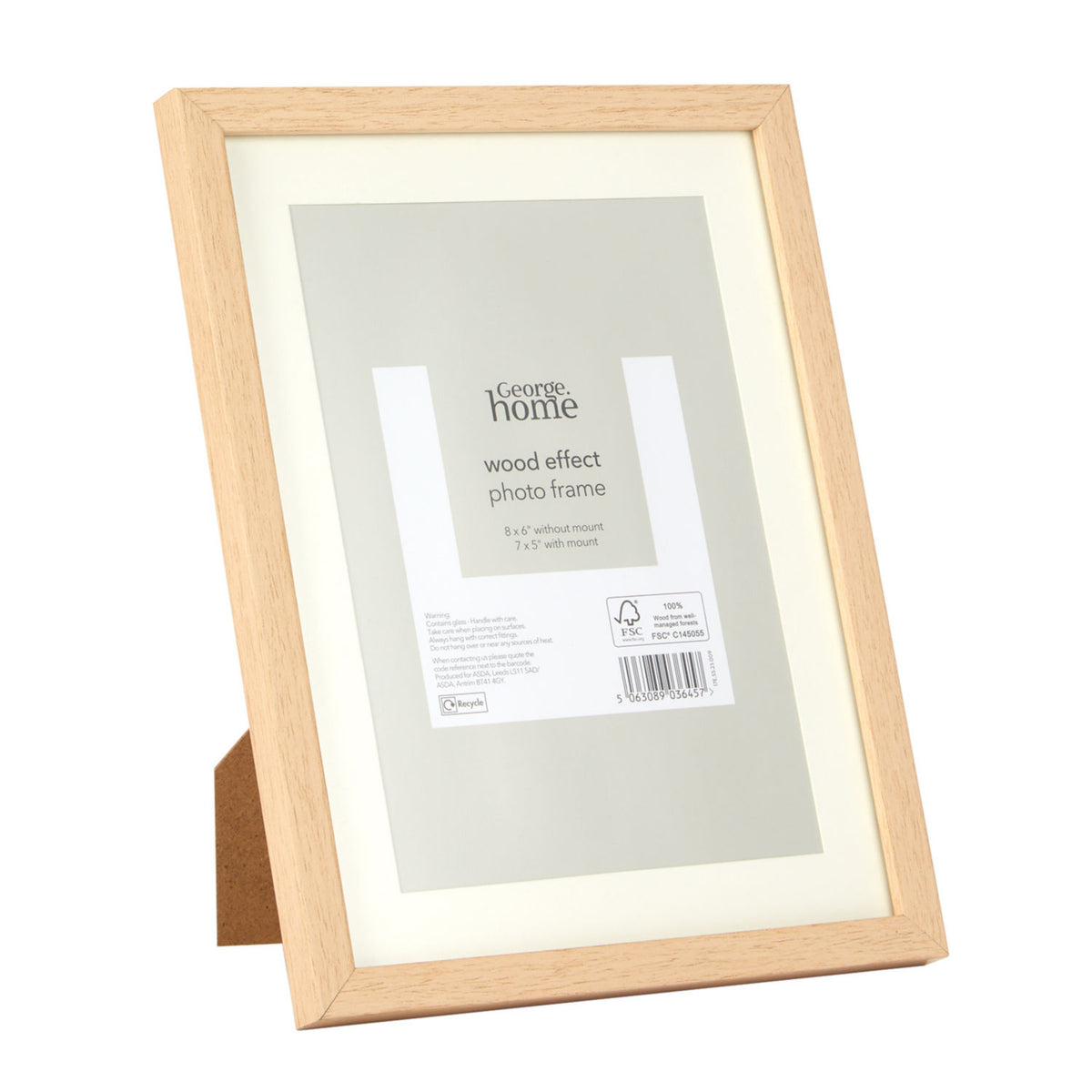 George Home wood effect photo frame 7x5 inch - British product