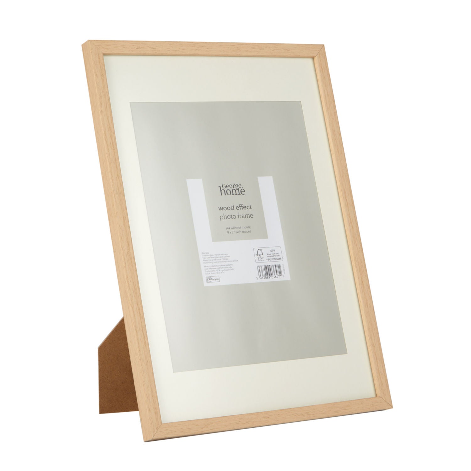 George Home wood effect photo frame 9x7 inch - British product
