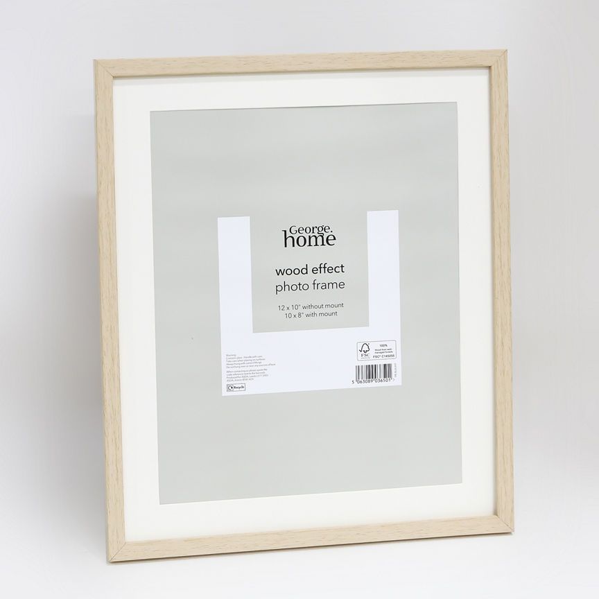 George Home Brown Plastic Wood Frame GOODS ASDA   