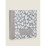 George Home Grey & White Heart Family Photo Album GOODS ASDA   