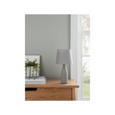 ASDA George Home Light Grey Fluted Ceramic Table Lamp- Buy online at McGrocer