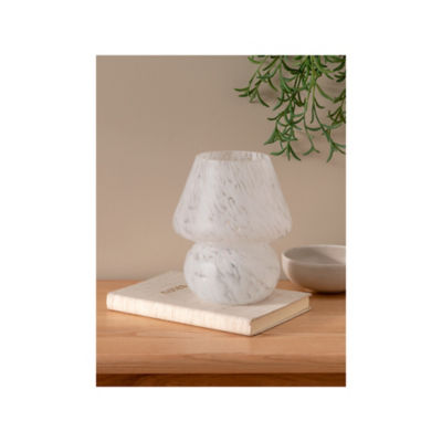 George Home white mushroom table lamp, UK version