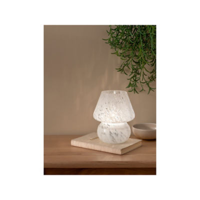 George Home white mushroom table lamp, UK version
