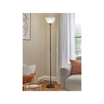 George Home black uplighter floor lamp 160cm, UK version