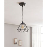 George Home Black Easy Fit Wire Triangle Pendant Light Shade GOODS ASDA   