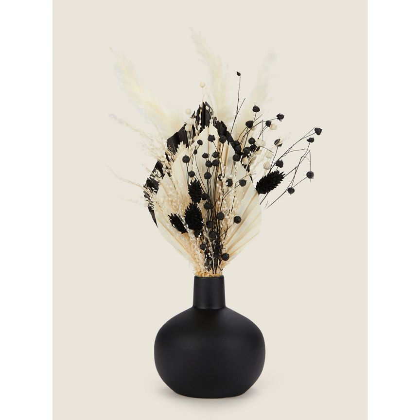 George Home Black Dried Floral Arrangement GOODS ASDA   