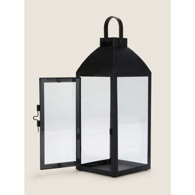George Home Black Small Metal Lantern