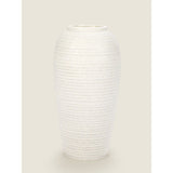 George Home White Ceramic Dimpled Vase GOODS ASDA   