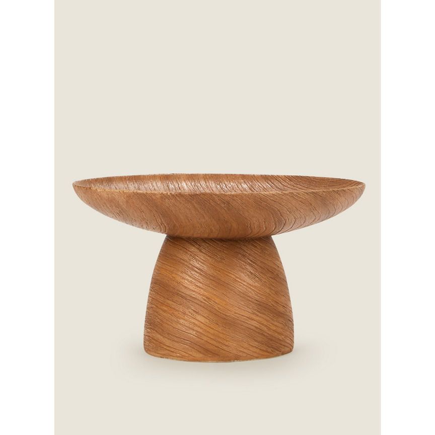 George Home Natural Wood Effect Resin Bowl