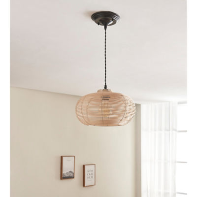 ASDA George Home Natural Rattan Pendant Doughnut Light Shade 35x35x20cm- Buy online at McGrocer