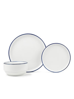 George Home Blue Rim Dinner Set 12 piece, UK version
