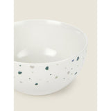 Terrazzo dinner set 12 piece white and blue - British product