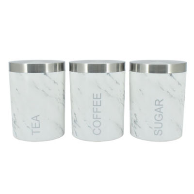 ASDA George Home Marble Plastic Canisters- Buy online at McGrocer
