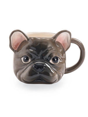 George Home Frenchie Shaped Ceramic Mug
