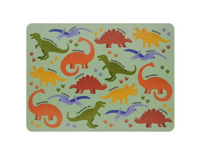 George Home Dino Wipeclean placemat - British product